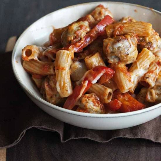 Sicilian Sausage & Peppers Rigatoni
