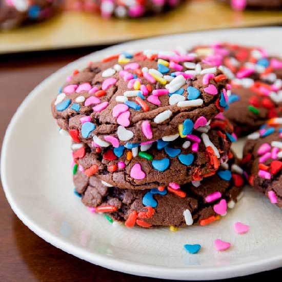 Chocolate Cake Mix Cookies