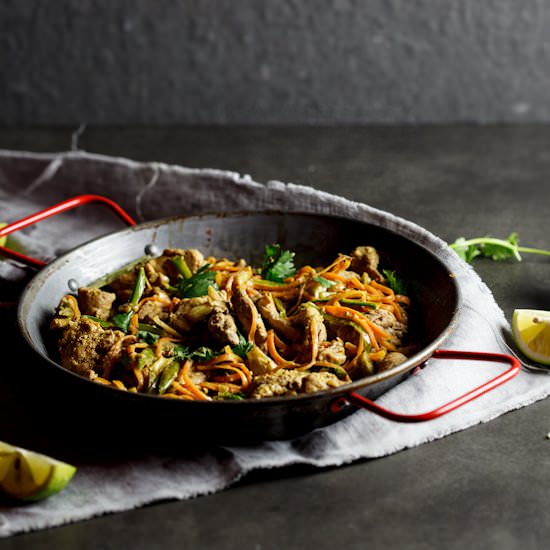 Pork Green Curry Stir Fry