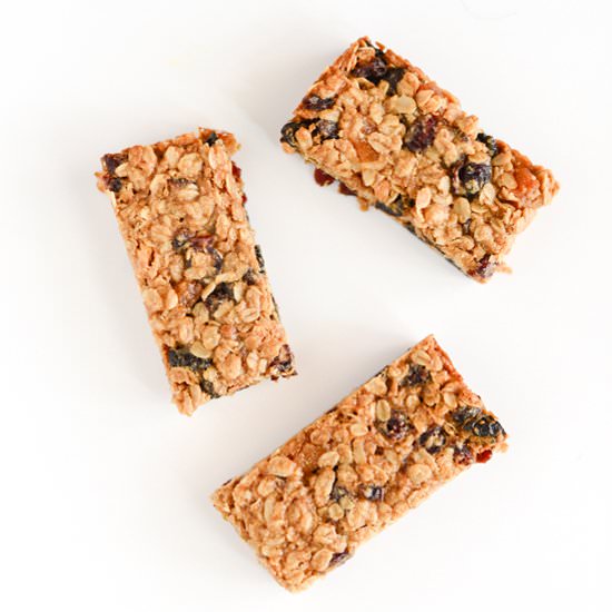 Soft Fruity Granola Bars
