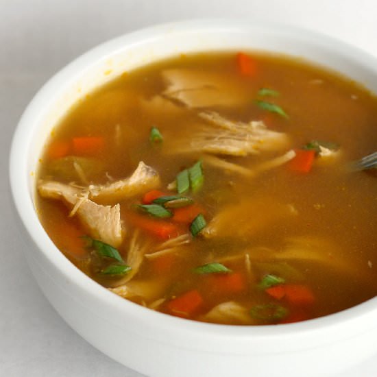 Asian Chicken and Rice Soup