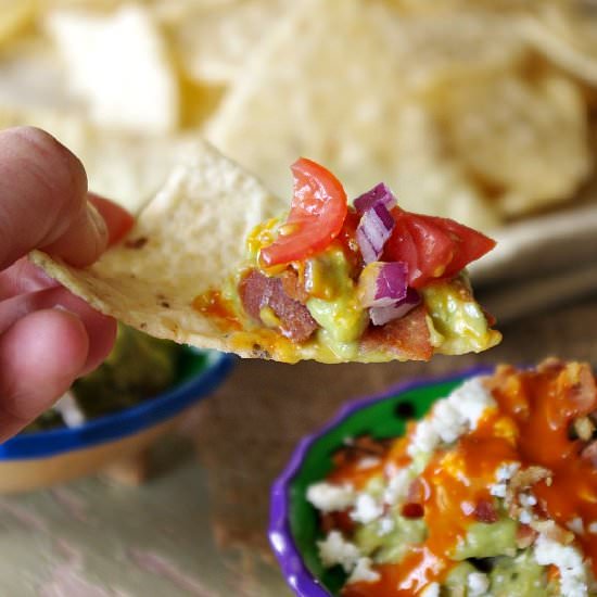Bacon Blue Cheese Buffalo Guacamole