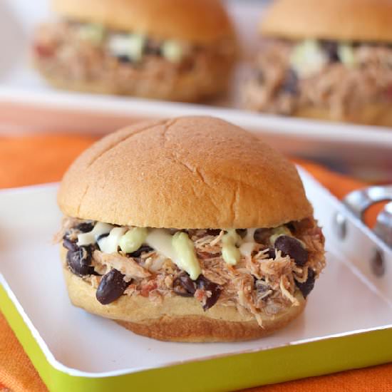 Salsa Pulled Chicken Sliders