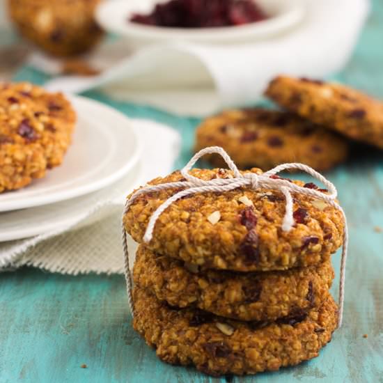 Cranberry Almond Breakfast Cookies