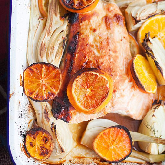 Orange Miso Glazed Wild Salmon
