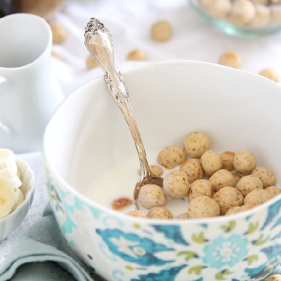 Homemade Vanilla Cereal Puffs