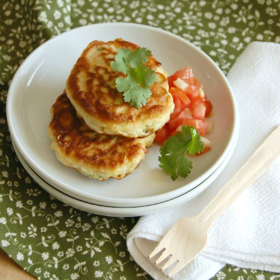 Corn Fritters with Tomato Salsa