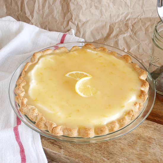 Refined Sugar Free Meyer Lemon Pie