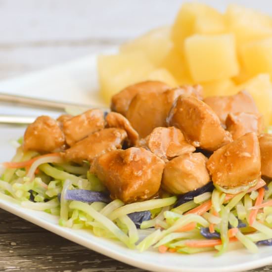 Teriyaki Chicken w/ Broccoli Slaw