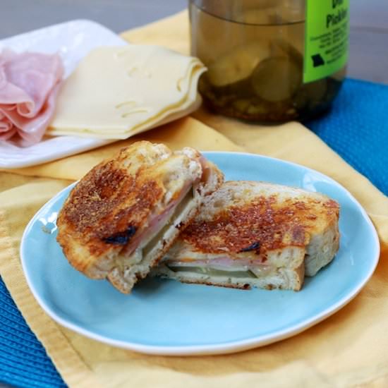 Inside Out Ham and Cheese Sandwich