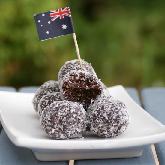 Raw Lamington Bites