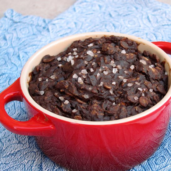 Salted Brownie Baked Oatmeal