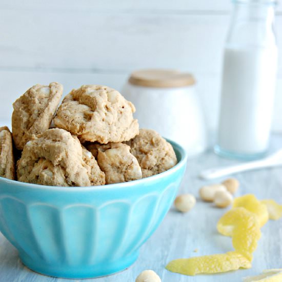 Lemon Macadamia Nut Cookies