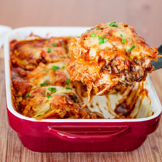 Easy Chicken Enchilada Casserole