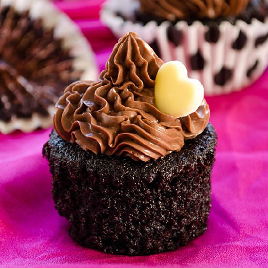 Eggless Chocolate Coffee Cupcakes