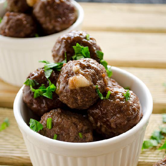 Cheese Stuffed Meatballs
