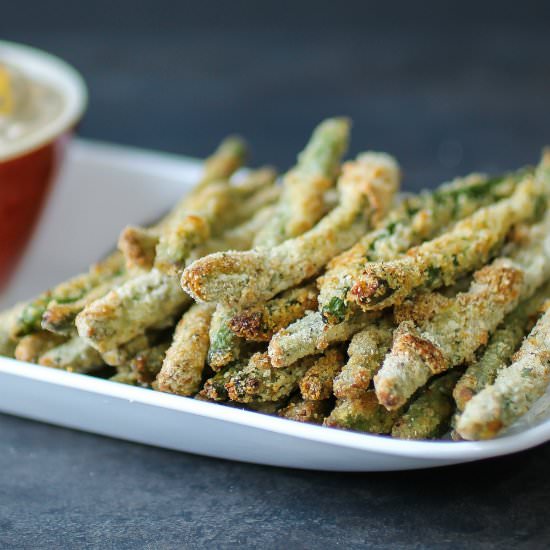 Crispy Baked Green Bean Fries