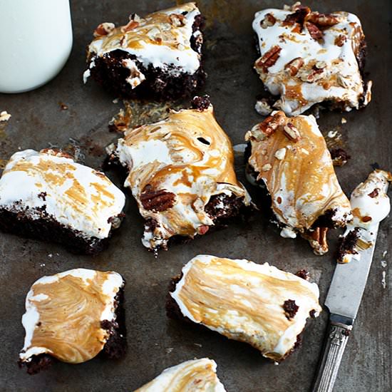 Fluffy Dulce De Leche Brownies