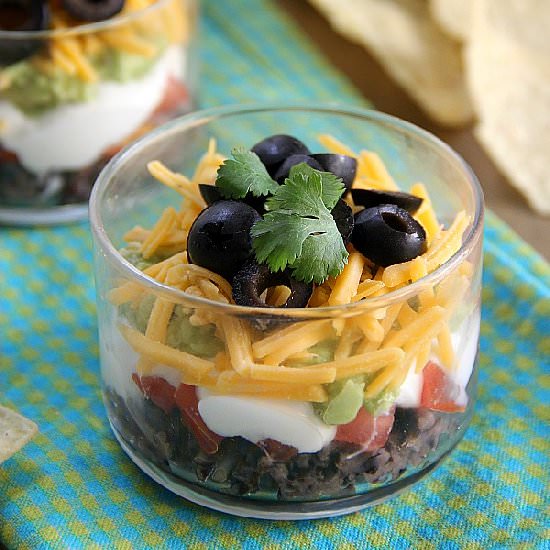 Skinny Taco Dip Cups