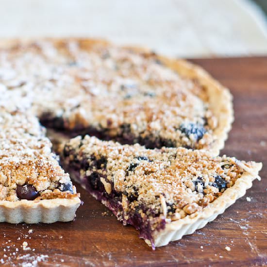Blueberry, Almond Tart – Gluten Free