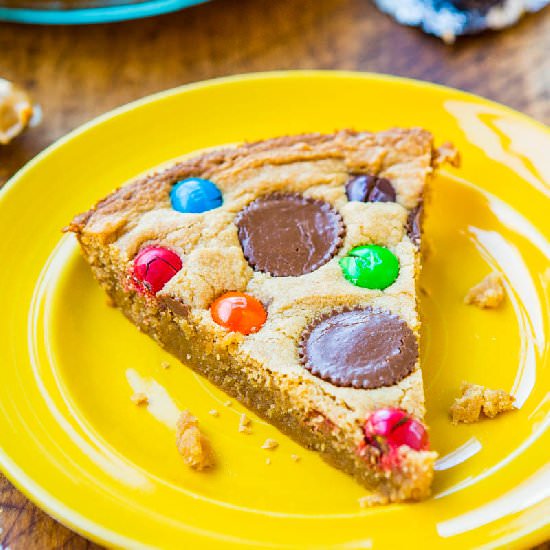 Triple Peanut Butter Cookie Pie