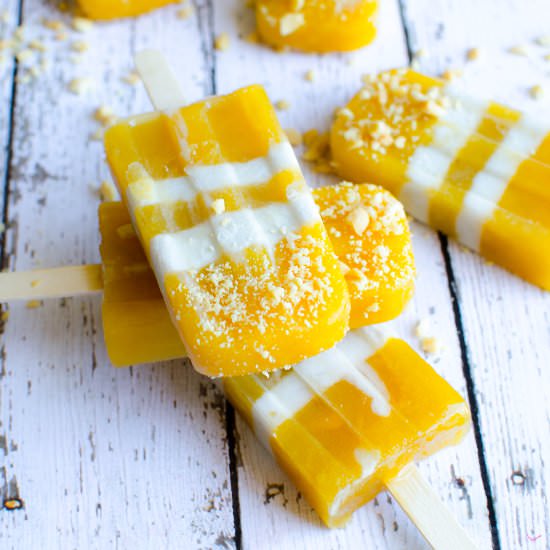 Mango & Salted Coconut Popsicle