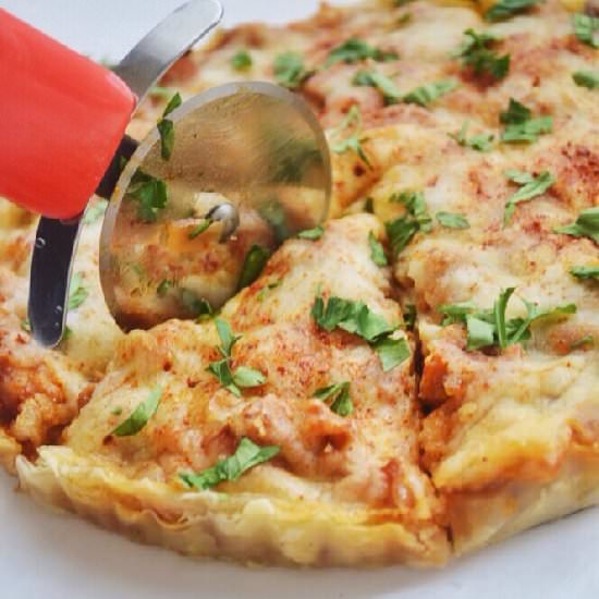 Chilly Chicken Puff Tart