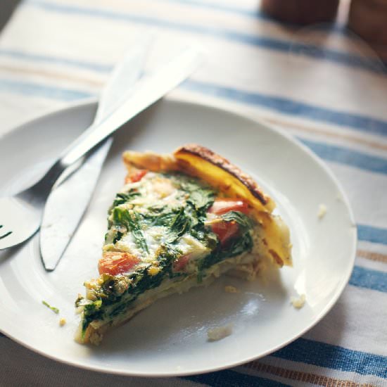 Potato-Crusted Quiche