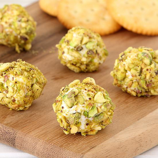 Goat Cheese and Pistachio Truffles