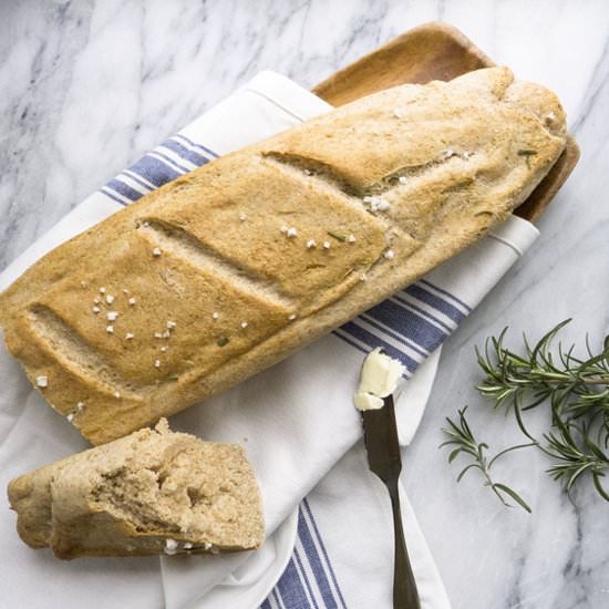 Easy Whole Wheat Baguette