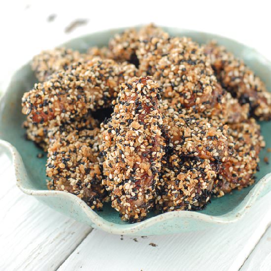 Baked Sesame Wings Thai Sauce