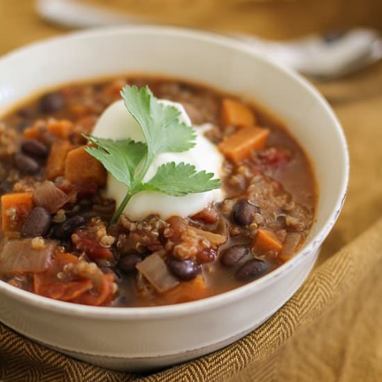 Sweet Potato Black Bean Chili