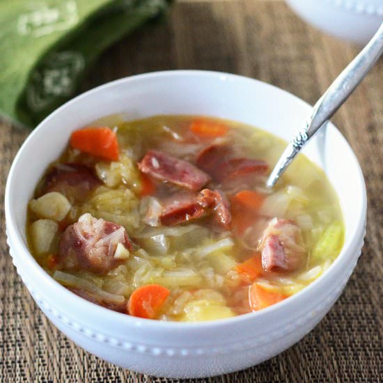 Kielbasa Cabbage Soup