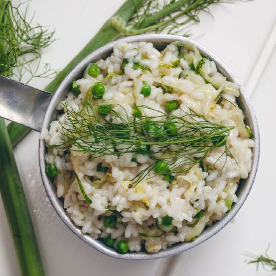 Fennel & Brussels Sprout Risotto