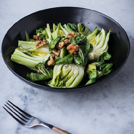 Simple Roasted Baby Bok Choy