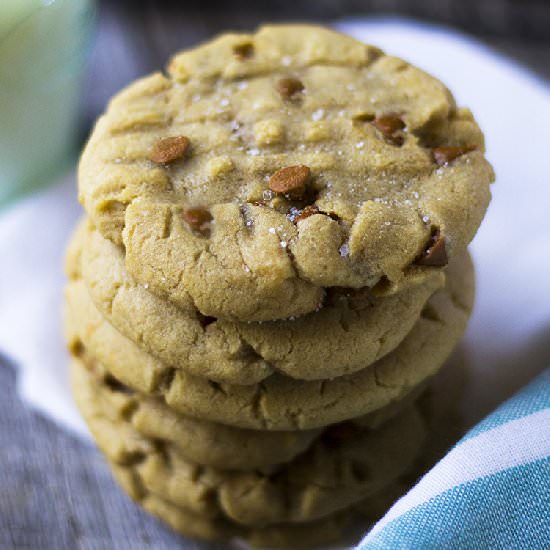 Peanut Butter Cinnamon Chip Cookies