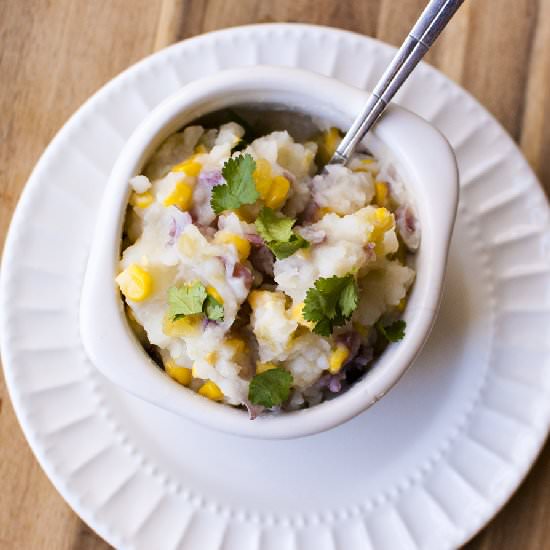 Chile Corn Mashed Potatoes