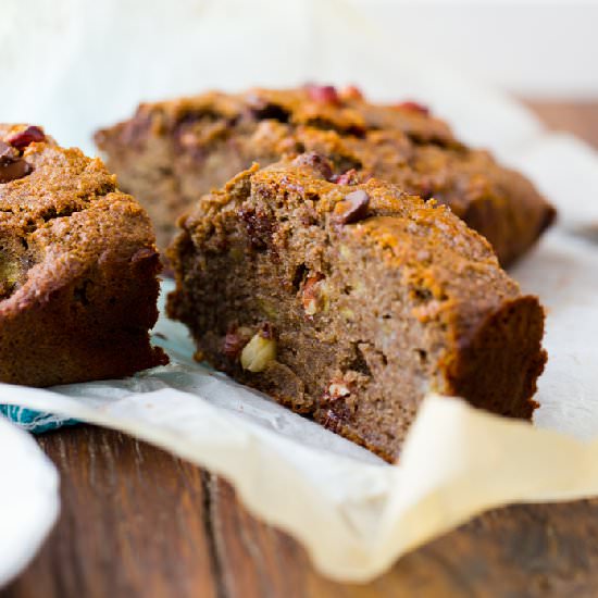 Buckwheat banana bread