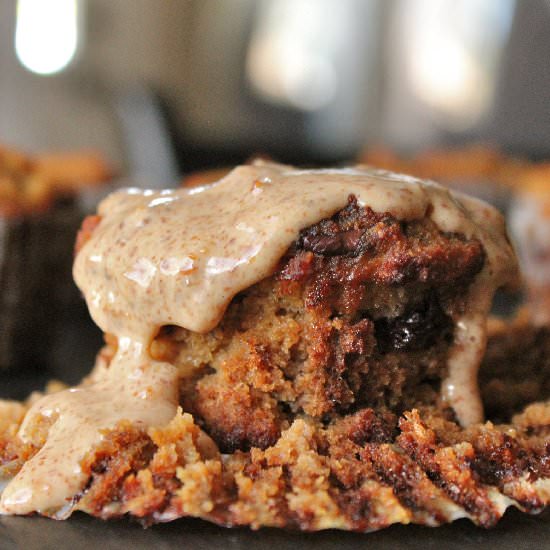 Chocolate Coffee Banana Muffins