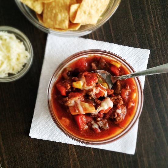 Half Meat Half Veggie Chili