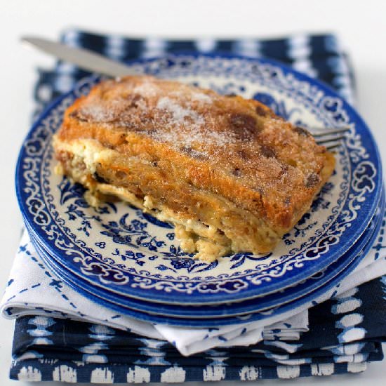 Ricotta and Fruit Bread Pudding