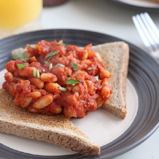 Homemade Vegetarian Baked Beans