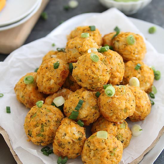 Buffalo Chicken Cheddar Bites