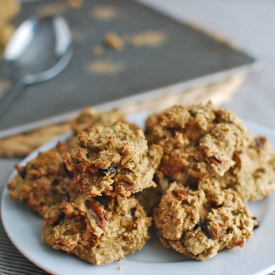 Olive Oil Pecan Cocoa Chip Cookies