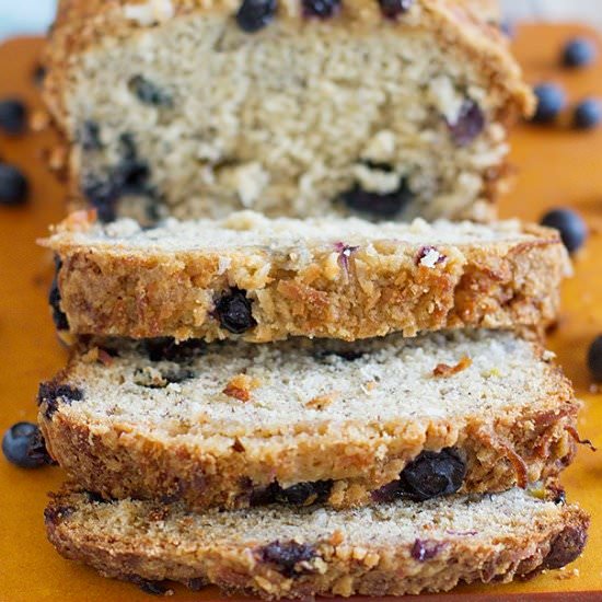Blueberry Coconut Banana Bread