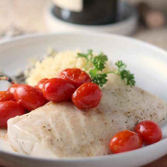 Paiche with Tomatoes