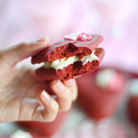 Red Velvet Woopie Pies