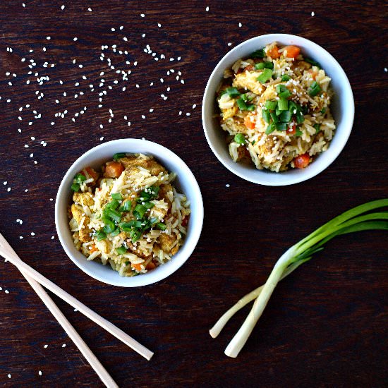 Oriental Chicken Fried Rice