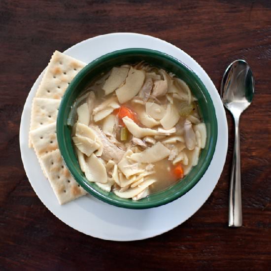 Half Homemade Chicken Noodle Soup