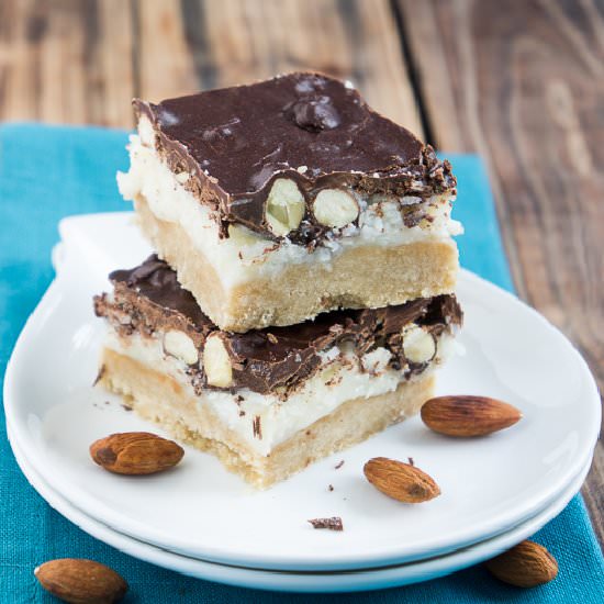 Almond Joy Cookie Bars